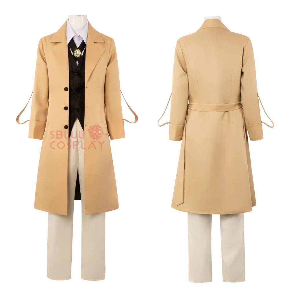 Cosplay Osamu Dazai Cosplay Costume Long Jacket Coat Halloween Christmas Costume