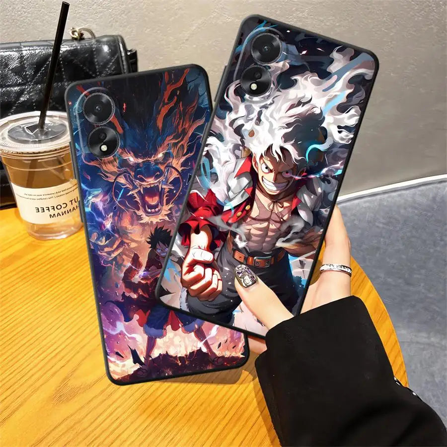 Case for Oppo A52 A12 A36 A53 A16 A33 A71 A9 A38 A17 A32 A73 A15 A32 A11 A37 A18 A31 A72 A54 Phone Cover Cool Luffy Anime