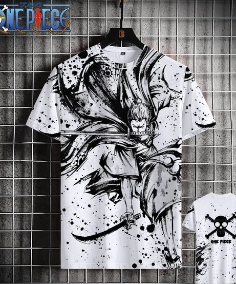 Luffy One Piece 3D Printed T-Shirt – Unisex Summer Anime Tee