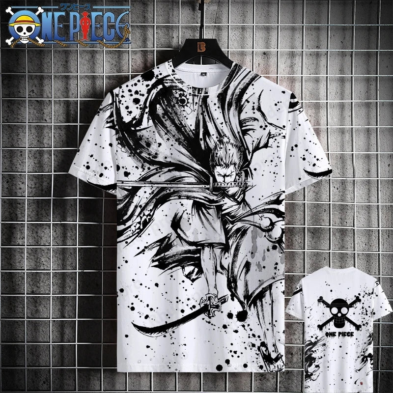 Luffy One Piece 3D Printed T-Shirt – Unisex Summer Anime Tee