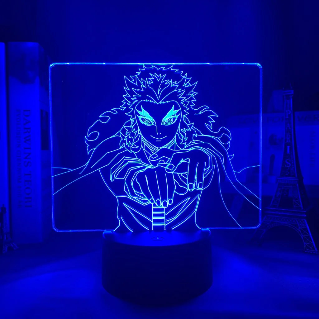 Manga 3d Light Kimetsu No Yaiba for Bedroom Decor Night Light Birthday Gift Table Lamp Anime Demon Slayer Mitsuri Kanroji Figure