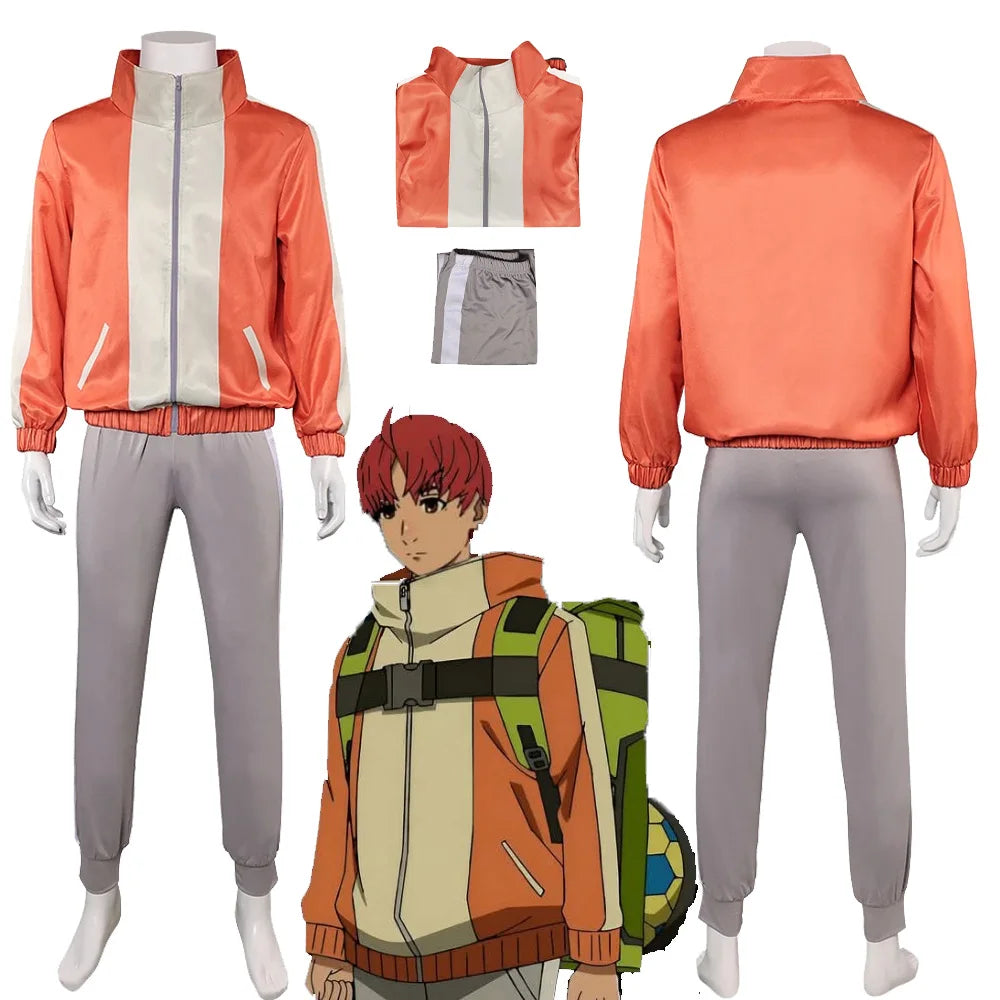 Jiji Cosplay Costume – Dandadan Anime Outfit for Men (Coat & Pants) Halloween Party Suit
