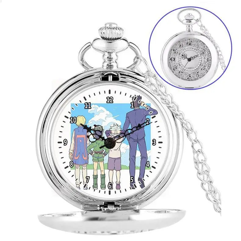 Anime two-dimensional full-time hunter pocket watch Killua Kura pickup Xiaojie personality necklace watch holiday gift