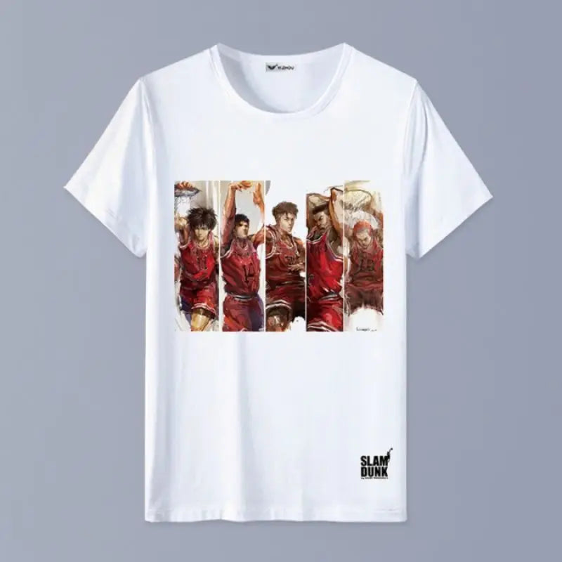 Slam Dunk T-shirt Sakuragi Hanamichi Akagi Haruko Rukawa Kaede Mitsui Hisashi Ryota anime basketball short-sleeved clothes gift