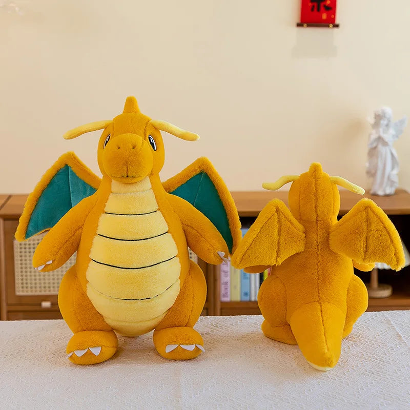 35/85cm Dragonite Pokemon Large Plush Toys Anime Doll Cute Pillow Giant Pokémon Plushie Stuffed Gift for Kids Christmas