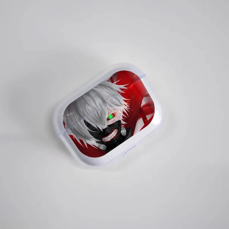 Tokyo Ghoul Anime Kaneki Ken Soft silicone TPU Case For AirPods Pro 1 2 3 4 Silicone Wireless Bluetooth Earphone Box Cover