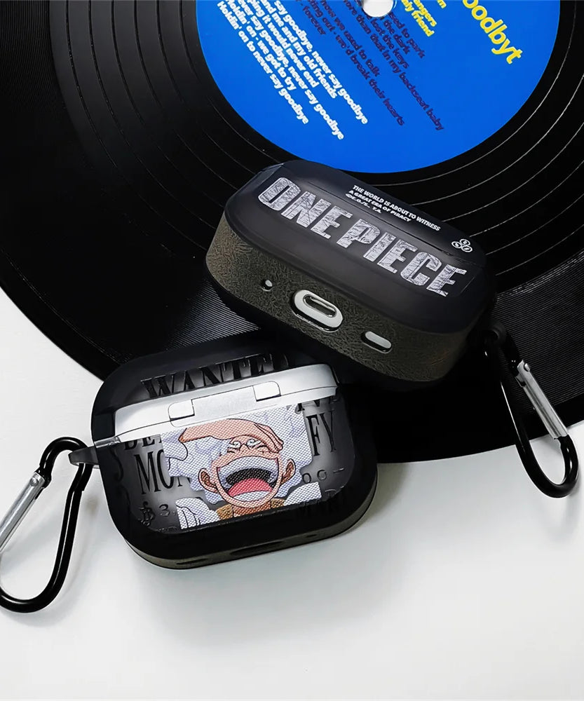 New Anime One Piece Luffy Gear 5th Earphone Case For AirPods 3 3rd 4 Pro Pro2 Headphone Bluetooth Wireless Headset Clear Cover