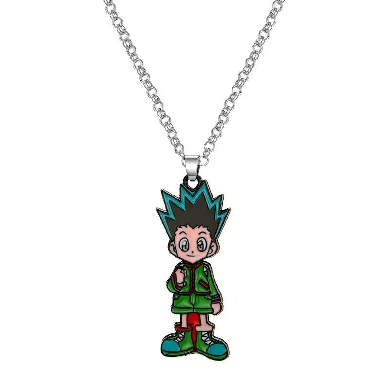 Anime peripherals: HUNTER alloy keychain, Xiaojie pendant, necklace, personality pendant, kids toys holiday gift
