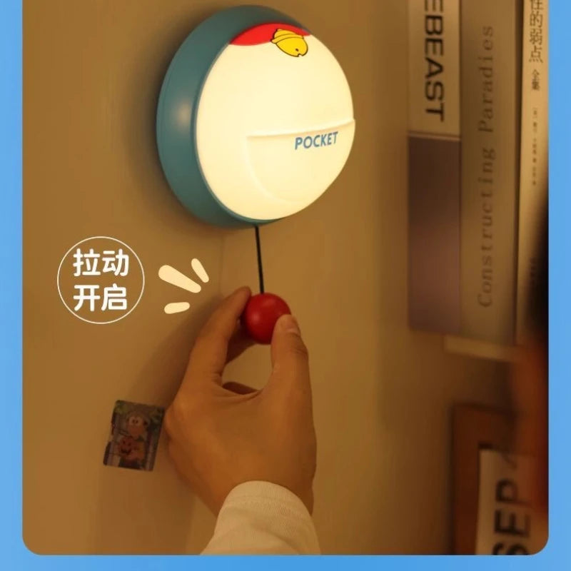 Doraemon Silicone Night Light – Cute Cartoon Bedside Lamp Gift