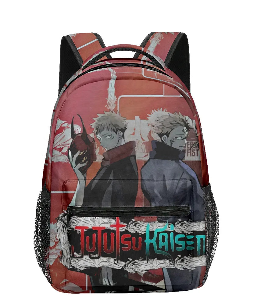 Boy Anime Printed Jujutsu Kaisen Gojo Satoru Backpack Large Capacity Drawstring Bag Student School Bag Travel