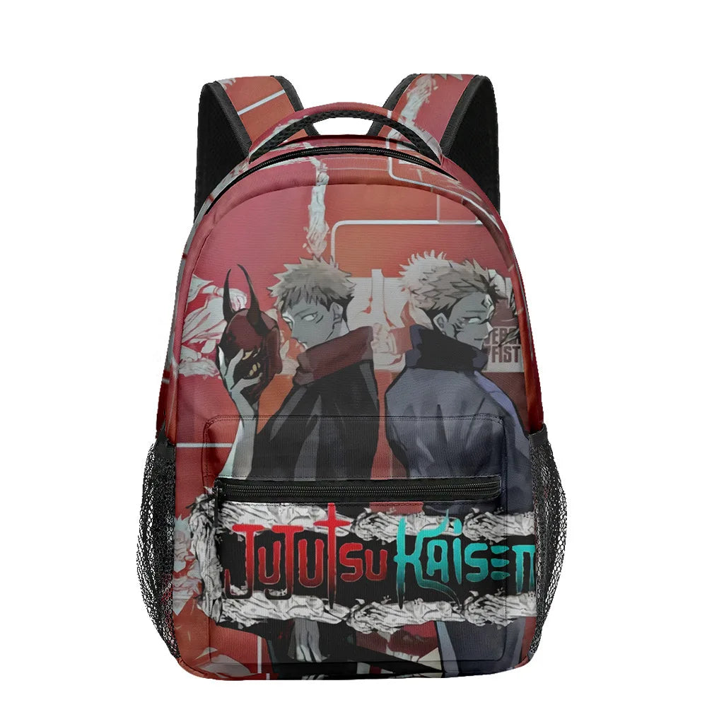 Boy Anime Printed Jujutsu Kaisen Gojo Satoru Backpack Large Capacity Drawstring Bag Student School Bag Travel