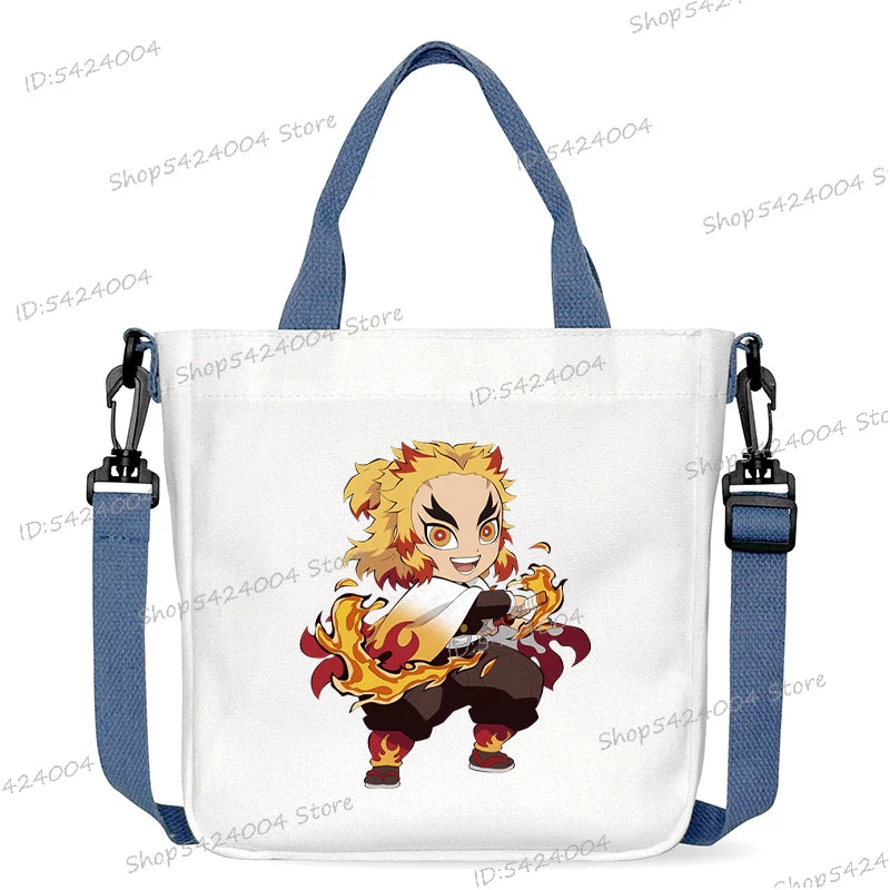 Demon Slayer Crossbody Bag – Rengoku & Tengen Graphic Print Shoulder Bag
