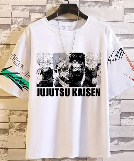Anime Summer Jujutsu Kaisen T-Shirt Gojo Satoru Clothes Men and Women Fashion T Shirts Short Sleeves Casual Tops birthday gifts