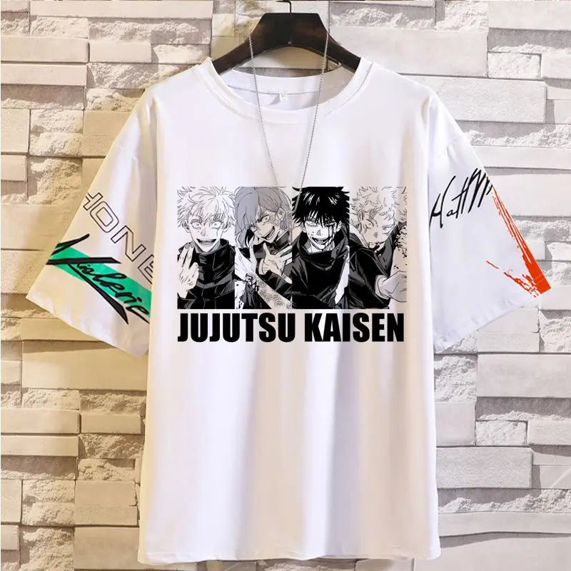 Anime Summer Jujutsu Kaisen T-Shirt Gojo Satoru Clothes Men and Women Fashion T Shirts Short Sleeves Casual Tops birthday gifts