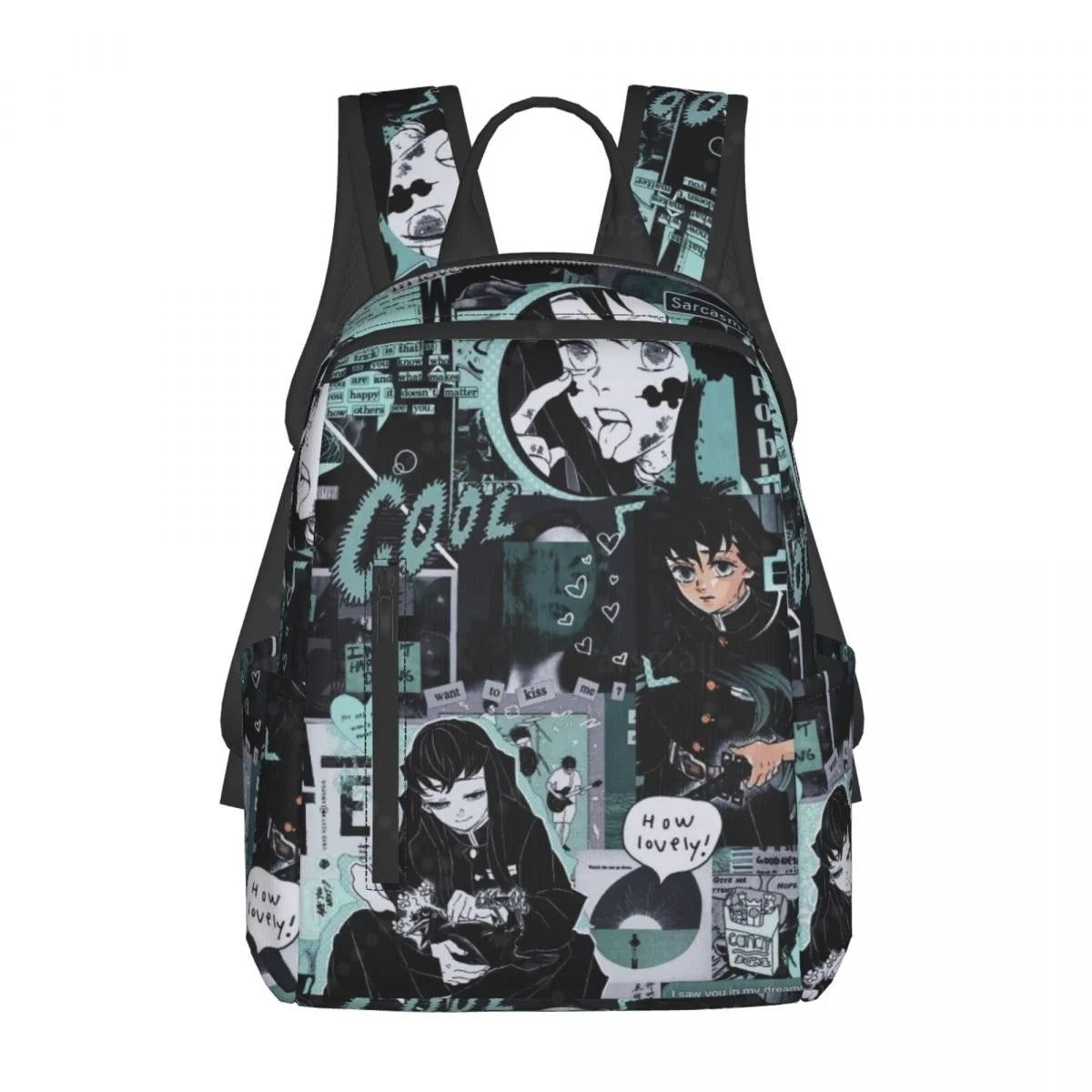 Cute Anime Muichiro TokitoTravel Backpack College Book Bag for Men Women Lightweight Casual Should Bags for Outdoor Sports