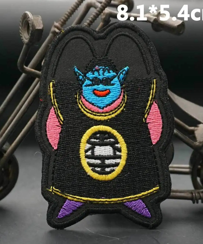 Dragon Ball Animation Peripherals Creative Kawaii Son Goku Vegeta Majin Buu Clothes Patches Embroidered Velcro Badges