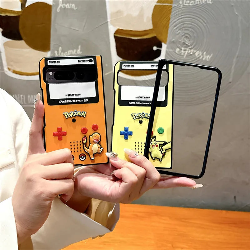 Pokémon Flip Case – Pikachu, Charmander & Squirtle | Google Pixel Fold Series