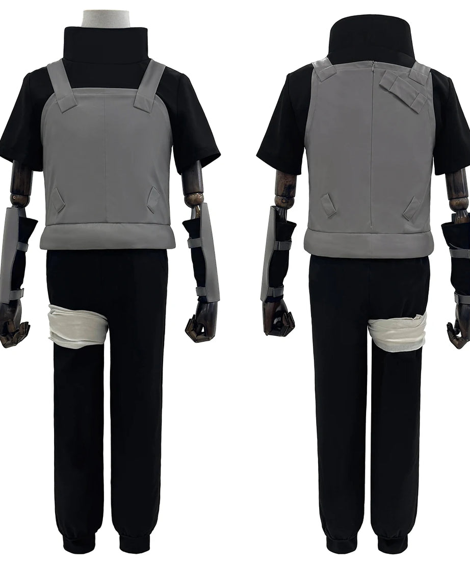 Itachi Uchiha ANBU Cosplay Set – Naruto Costume Vest, Shirt, Pants & Bandages
