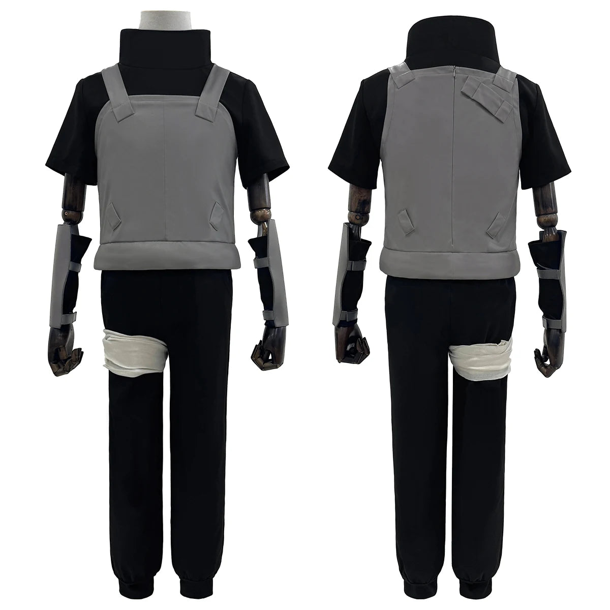 Itachi Uchiha ANBU Cosplay Set – Naruto Costume Vest, Shirt, Pants & Bandages