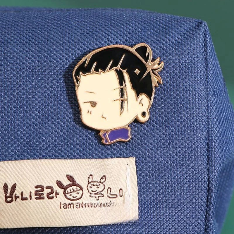 new Gojo Satoru Itadori Yuji Cute anime Creative Personality Kawaii Anime Character Q Version Badge Brooch Accessories Gift