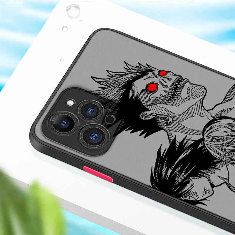 Death Note Cool Art Anime Frosted Translucent For Apple iPhone 16 15 14 13 12 11 XS XR X Pro Max Plus Mini Matte Phone Case