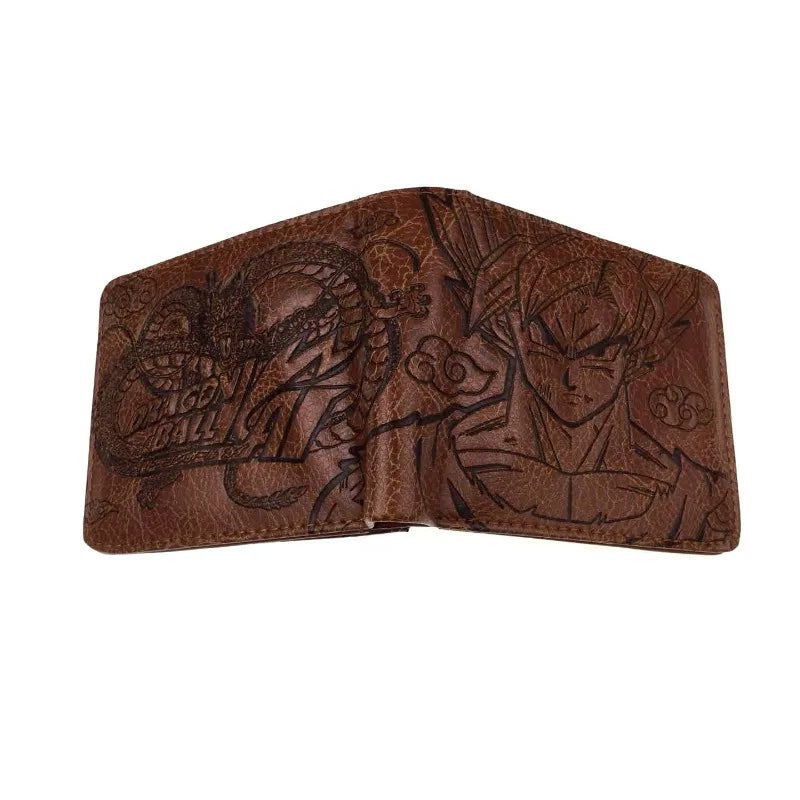 Dragon Ball Son Goku Turtle Wuzi Creative Embossed Short Wallet Coin Purse Student Fashion Personality Zero Wallets Card Wallet