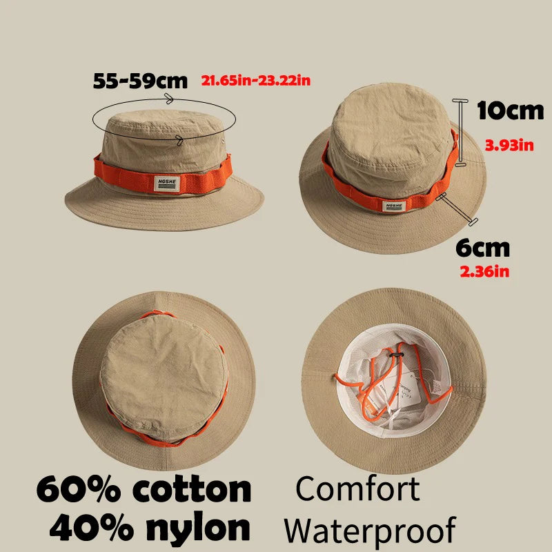 Japanese Hiking Bucket Hat for Women Men Fisherman Hat Summer Vacation Visor upf 50 Sun UV Protection Hat Chapeau Femme