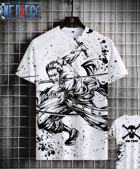 Luffy One Piece 3D Printed T-Shirt – Unisex Summer Anime Tee