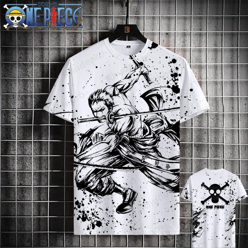 Luffy One Piece 3D Printed T-Shirt – Unisex Summer Anime Tee