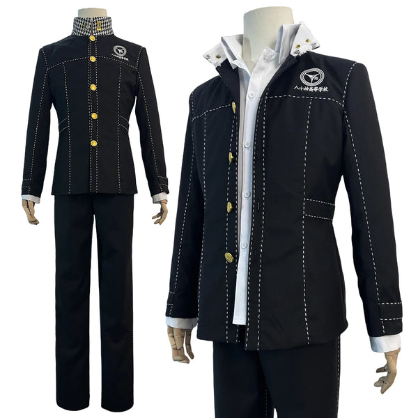 Persona 4 Yu Narukami Cosplay Costume — School Uniform & Wig