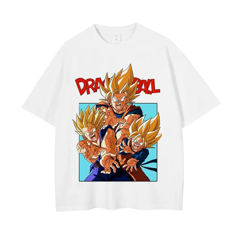 Dragon Ball Z Streetwear T-Shirt – Anime Graphic Cotton Tee