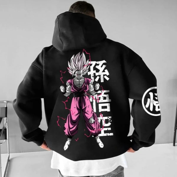 Dragon Ball Super Saiyan Hoodie — Oversized Print Pullover