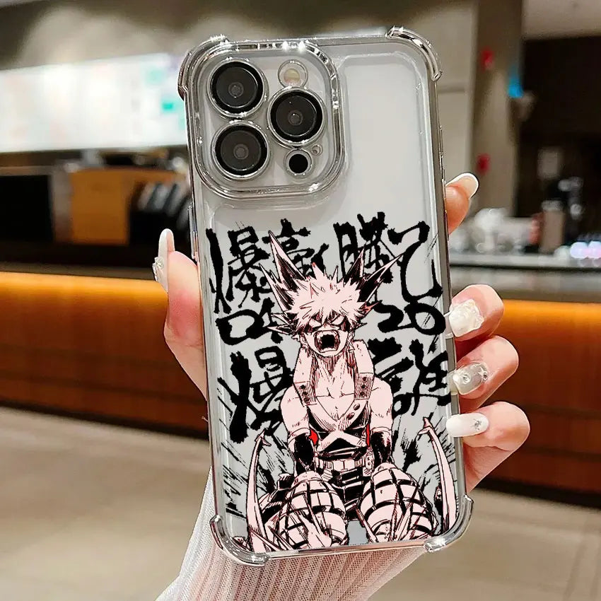 Deku Bakugo Anime Case For Samsung Galaxy A56 A55 A54 A52 A53 5G A36 A34 A35 A33 A50 A73 A26 A25 A16 A06 Clear Soft Phone Cover