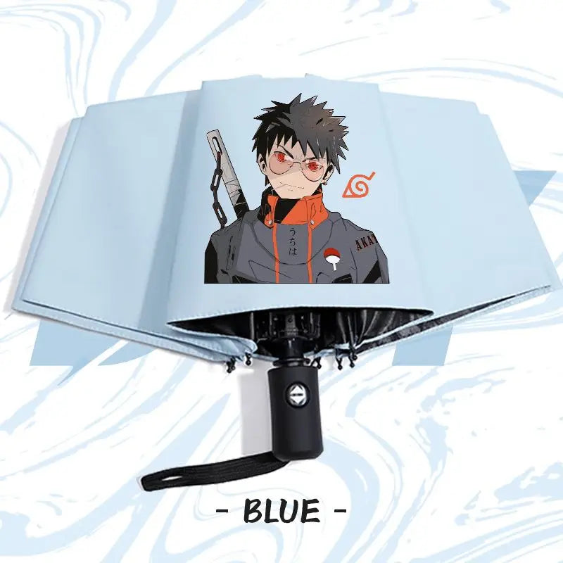 Naruto anime peripheral automatic umbrella Naruto Namikaze Minato Uchiha Itachi Kakashi Haruno Sakura sunshade umbrella gift
