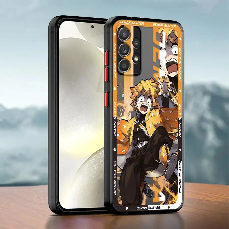 Anime Demons Slayers Soft Cover Phone Case for Samsung Galaxy A52 A16 A53 A21s A24 A22 A73 A32 A34 A72 A25 A15 A33 A54