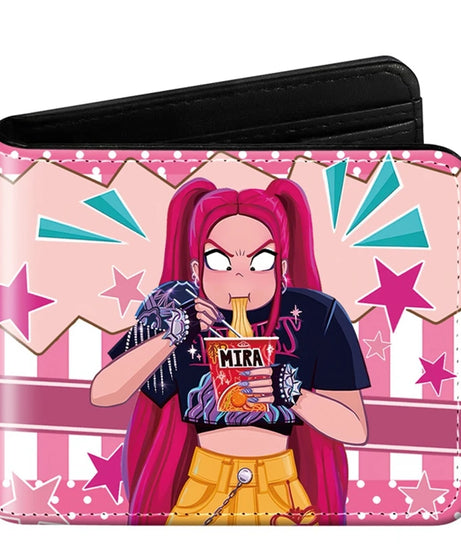 Devil Hunter Pu Anime Print Short Mini Wallet Rumi Mira Zoey Saja Boys Figure Change Storage Bag Birthday Gift