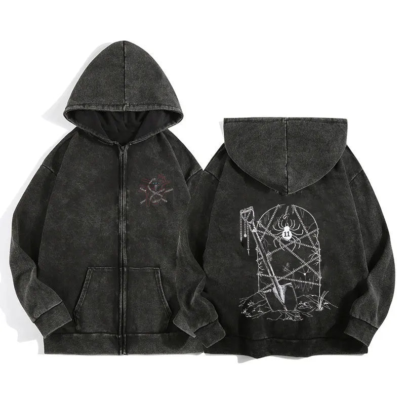 Hunter x Hunter Zip-Up Hoodie – Unisex Anime Streetwear Pullover