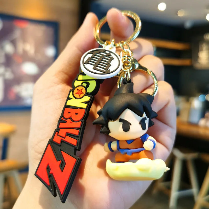 Dragon Ball Sun Wukong Keychain 3D Doll Pendant Handmade Backpack Accessories Creative Keychain Shoulder Bag Decoration Supplies