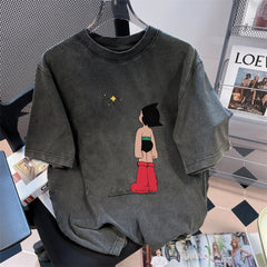 Vintage-Washed Cotton T-Shirt — Streetwear Tee