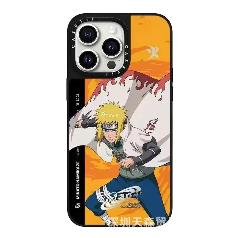 One Piece x Naruto Mirror Phone Case – Anti-Fall Collection for iPhone 16 Pro Max
