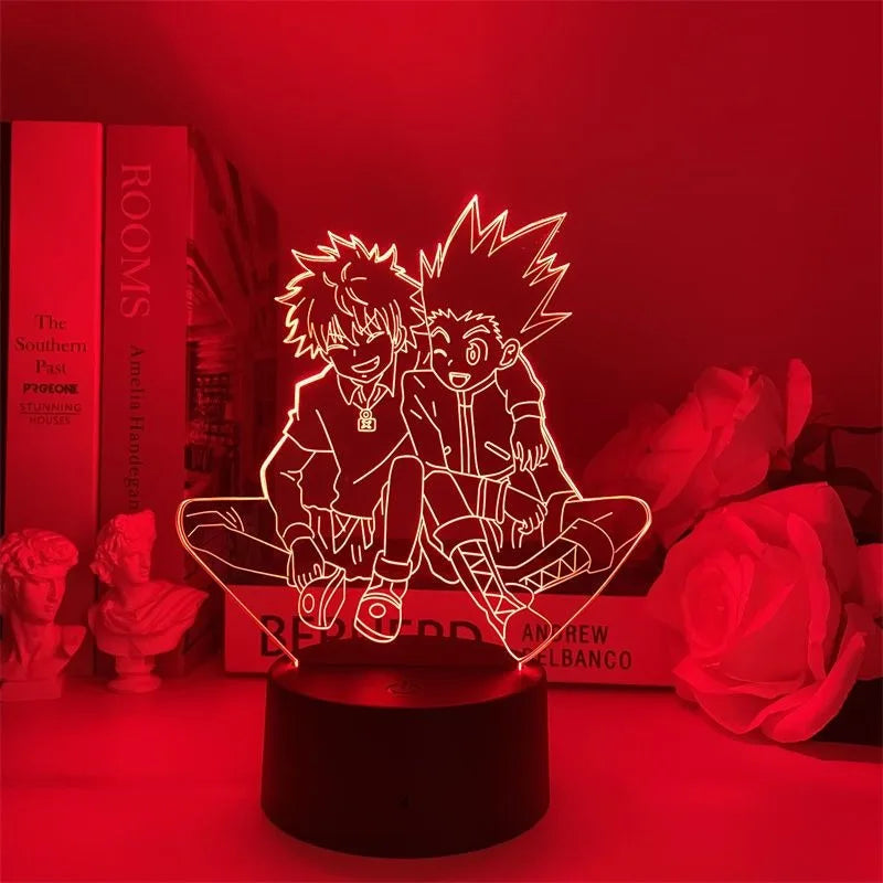 HUNTER Night Light Anime Peripherals Personality Creativity Killua Sissoe Table Lamp Desktop Decoration Bedroom holiday gift