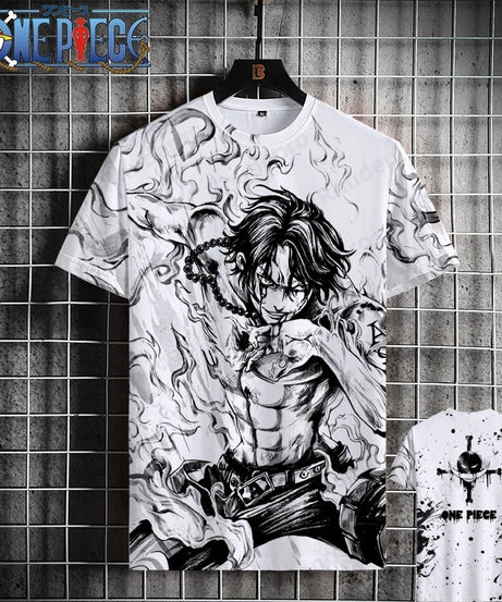 Luffy One Piece 3D Printed T-Shirt – Unisex Summer Anime Tee