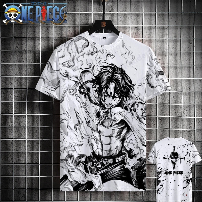 Luffy One Piece 3D Printed T-Shirt – Unisex Summer Anime Tee