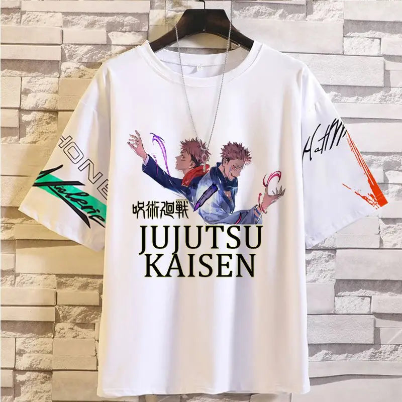 Anime Summer Jujutsu Kaisen T-Shirt Gojo Satoru Clothes Men and Women Fashion T Shirts Short Sleeves Casual Tops birthday gifts