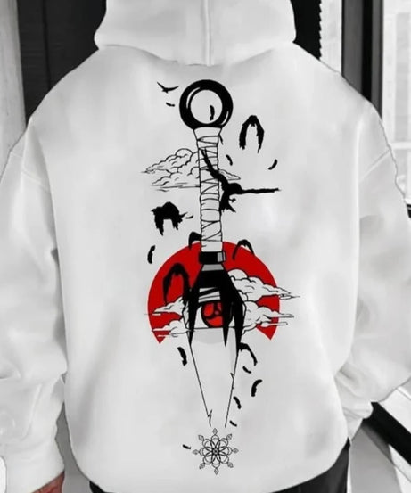 Unisex Oversized Naruto Hoodies Sweatshirt Anime Printed Men's Clothing Autumn Casual Y2k Loose Women's Long Sleeve Tops