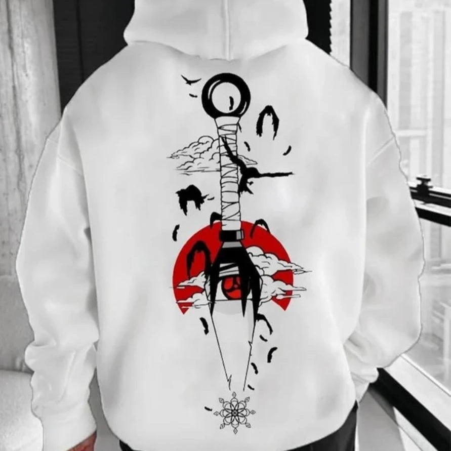 Unisex Oversized Naruto Hoodies Sweatshirt Anime Printed Men's Clothing Autumn Casual Y2k Loose Women's Long Sleeve Tops