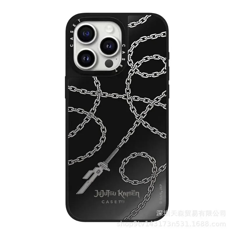 Jujutsu Kaisen Mirror Phone Case – Anti-Fall Anime iPhone 16 Pro Max
