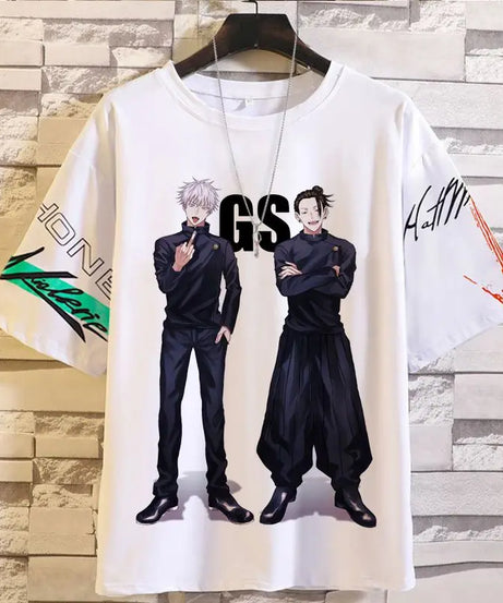 Anime Summer Jujutsu Kaisen T-Shirt Gojo Satoru Clothes Men and Women Fashion T Shirts Short Sleeves Casual Tops birthday gifts