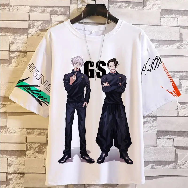 Anime Summer Jujutsu Kaisen T-Shirt Gojo Satoru Clothes Men and Women Fashion T Shirts Short Sleeves Casual Tops birthday gifts