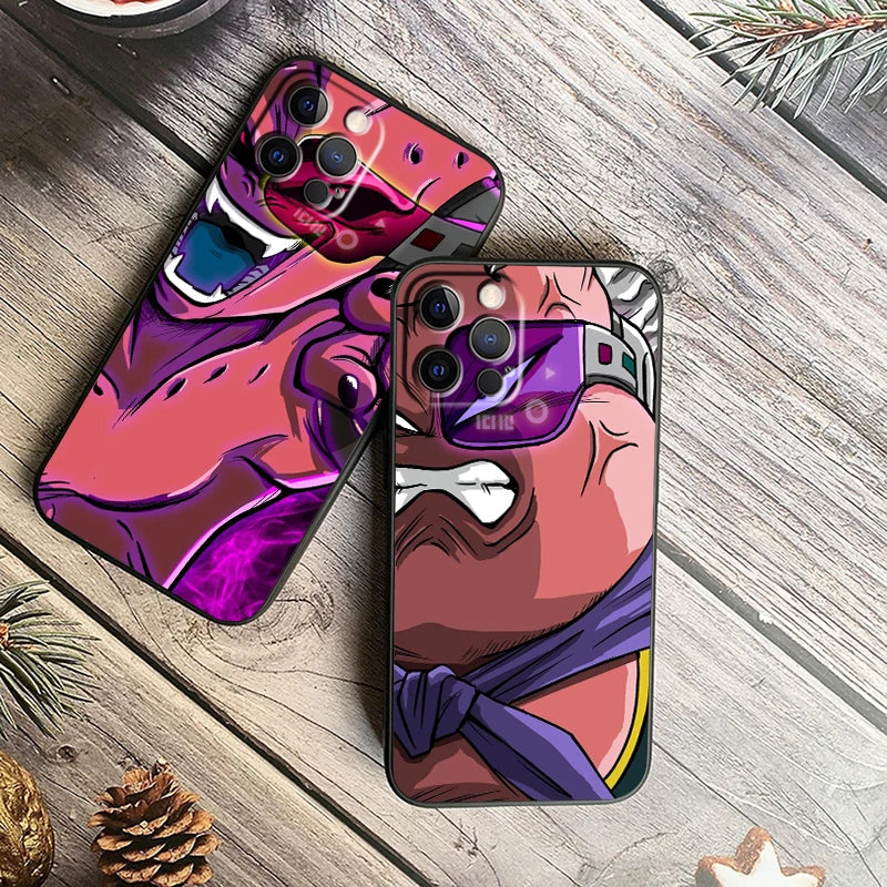 Dragon Ball Z Logo Black TPU Case – iPhone 7 to 15 Pro Max